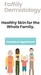 Mobile Screenshot of familydermatology.net